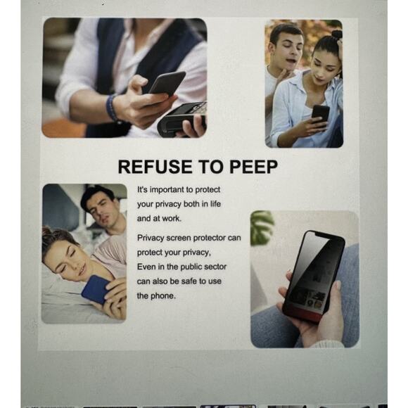 For iPhone 16 9h Tempered Glass Privacy Screen Protector - Picture 5 of 7